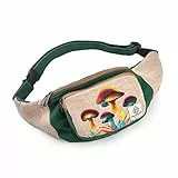 Freakmandu Unisex Gürteltasche Bauchtasche aus Hanf – Hüftgürteltasche für Umhängetaschen, Boho-Hippie Stil, handgefertigte Hüfttaschen zum Wandern, Laufen, Joggen, Männer und Frauen
