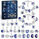 PITMT Adventskalender 2025 Frauen Mädchen Schmuck, 24 Füllung Weihnachtskalender Armband Halsketten Charm, Adventskalender Schmuck Weihnachtsgeschenke für Kinder Mädchen Teenager Erwachsene