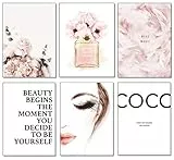 artpin® 6er Poster Set Wohnzimmer - Bilder Deko Schlafzimmer - Stilvolle Wandbilder - A4 ohne Bilderrahmen (W2, 6x A4)