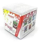 Pracht Creatives Hobby Pixel P90016-63501 Spaß Bastelset 9, zur Gestaltung von 6 Schlüsselanhängern für Kinder, kinderleichtes Stecksystem, ohne Bügeln und Kleben, Steinchen aus Biokunststoff