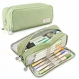 iSuperb Großes Federmäppchen mit 7 Fächern, großes Fassungsvermögen, Oxford-Aufbewahrungsbeutel, Kosmetiktasche, Make-up-Tasche für Damen