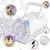 PANACARE Tragbare Automatischer Seifenblasenmaschine, Professional Blasenmaschine 1500+ Blasen pro Minute, Elektrisches Blasenspielzeug für Kinder/Hochzeit/Geburtstag Party (805-Black) (575-Black)