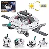 OMWay Solar Roboter Kinder Spielzeug ab 8 Jahre Junge, Weihnachten Geburtstag Ostern Geschenke für 9 10 11 12 13 14, 6-in-1 STEM Experimente Bauspielzeug Bausatz für Kinder