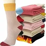 VoJoPi Dicke Socken Damen, Warme Wintersocken, Weich und Bequem Thermosocken für Damen, Größe 35–42
