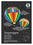 Ursus 12164699SE Transparentpapier, DIN A4, 24 Blatt in 17 verschiedenen Farben, 115 g/qm, ideale Grundlage für vielseiteige Bastelarbeiten