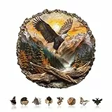 WOODBESTS Holzpuzzle Erwachsene, König des Himmels Holzpuzzle, Unregelmäßige Einzigartige Puzzle, Weihnachten und Geburtstag Geschenke für Puzzle-Liebhaber (34 x 34 cm, 270 Teile)