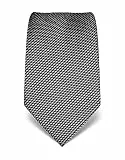 Vincenzo Boretti Herren Krawatte reine Seide gemustert edel Männer-Design zum Hemd mit Anzug für Business Hochzeit 8 cm schmal/breit anthrazit