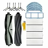 aotengou Ersatz-Zubehör-Kit für ZACO ILIFE A9s A7 X785 X750 X800 Roboter-Staubsauger 16 Packungen 2 Hauptbürsten, 4 Hepa-Filter, 1 Primärfilter, 6 Seitenbürsten, 3 Wischtücher