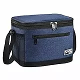 Kato Tirrinia Faltbar Klein Kühltasche 8L(15 Dosen), Arbeit Lunchtasche Isoliertasche für Unterwegs Auto Picknick Strand, Mini Essen Thermotasche Lunchbag Lunchbox Tasche für Herren Damen Kinder,