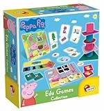 Lisciani - PEPPA PIG - Sammlung von 10 Lernspiele ab 2 Jahren - Farben, Formen, Puzzle, Zahlen, Memory, Suchen & Finden - Kinderspielzeug ab 2 Jahren - Peppa Pig Lizenzprodukt