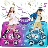 maysida Rechargeable Tanzmatte für 2 Kinder Spielzeug Geschenke für Mädchen Jungen 4 5 6 7 8Jahre,Kindertanzmatten für 1/2 Spieler(3 Spielmodi), Interaktive Musikmatte Weihnachten Geburtstag Spielzeug