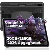 HOTWAV R10 Pro Outdoor Tablet, 10,1 Zoll HD+ Rugged Tablets, 20GB+256GB/2TB 10800mAh Android 14 Wasserdicht Tablet, 13MP+5MP Kamera IP68/IP69K, GPS/4G LTE Dual SIM/5G WiFi/Face ID