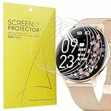 Blueshaweu Schutzfolie Kompatibel mit LIGE Smartwatch Damen Rund 1.43' FV21, HD klar Flexible TPU Displayschutzfolie [6 Stück] Kompatibel für LIGE/BENYAR SMART FV21 Smartwatch (transparent)