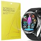 Blueshaweu Schutzfolie Kompatibel mit YYKY EKG Smartwatch 1,43“ ET485, HD klar Flexible TPU Displayschutzfolie [6 Stück] Kompatibel für YYKY ET485 Smartwatch 1,43“ (transparent)