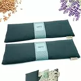 2 (Stk) Körnerkissen Mikrowelle (43x12 cm) - Wärmekissen - Natürliche Linderung bei Nacken, Rücken und Menstruationsschmerzen, Anwendung mit Wärme oder Kälte - Hohe Wärmespeicherung - Lavendelduft
