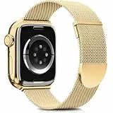 Higgs Ersatzarmband Kompatibel mit Apple Watch Armband 46mm 45mm 44mm 42mm 41 mm 40mm 38mm 49mm, Magnetisch Einstellbar Edelstahl Metall Armbänder für iWatch SE3 2 Series 11 10 9 8 7 6 5 4 Ultra3 2 1