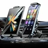 xuenair Z Fold Auto Halterung mit langem Arm, Keine Blockierung der Belüftung, nie herunterfallen, Z Fold Autohalterung für iPad mini Z Fold 7 6 5 4 3 iPhone 17 16 15 14 und mehr 4.7-12.9' Gerät