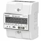 ORNO OR-WE-513 Stromzähler Hutschiene 3-Phasen-Anzeige des Stromverbrauchs mit MID Zertifikat, 0,25A – 80A, 3 x 230V/400V~, 50/60Hz, 1000 imp/kWh