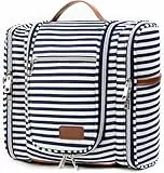 Pearl Angeli Kulturbeutel zum Aufhängen, für Damen und Herren, wasserabweisend, Reise-Make-up-Organizer, große Kapazität, Reise-Kosmetiktasche für Toilettenartikel in voller Größe, Marineblau