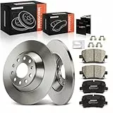 Frankberg Bremsensatz inkl. 2x Bremsscheiben + 4x Bremsbeläge Hinten Kompatibel mit A6 Avant 4F5 2004-2011 A6 4F2 2004-2011 Replace# 8E0698451F, 1K0698451