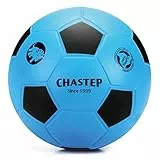 Chastep 8' Foam Soccer Ball Schaumstoffball Perfekt für Kinder oder Anfänger. Spielen und trainieren Sie Soft Kick & Safe (Blau/Schwarz)