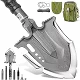 Zune Lotoo Klappspaten Survival Klappschaufel Tragbare Tactical Multifunctional Klappspaten Bundeswehr Origina für Survival Camping Outdoor(24,4 Zoll)