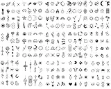 Sugeru 15 Blatt Super Nachhaltig Temporäres Tattoo (192 Muster) - das Original | wasserfest+vegan+Neue-Tech | Fake Tattoo Aufkleber | Tattoos erwachsene kinder - natürliche ungiftige Inhaltsstoffe