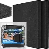 Borlech Aquarium-Filterschwamm-Pad, Filtermedien-Schaumstoffschwämme, Filterzubehör für Aquarien und Teiche (47 x 47 x 4 cm, 35 PPI, 2 Stück)