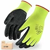 BWOLF PAVALAN 12 Paar Handschuhe Arbeitshandschuhe Herren Arbeitshandschuhe Damen Mechaniker Handschuhe Herren Montagehandschuhe mit robuster Latex Beschichtung (12, 8)