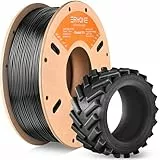 ERYONE TPU Filament 1.75mm, 3D Drucker Filament,Flexible TPU Weiches Filament, TPU 95A, Maßgenauigkeit +/- 0,03 mm, 1kg 1 Spule, Schwarz