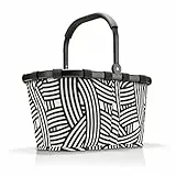 reisenthel carrybag in Zebra – Stabiler Einkaufskorb mit viel Stauraum und praktischer Innentasche – Elegantes und wasserabweisendes Design