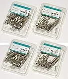 HKB ® 16 Stück Rückwandverbinder RV, für Rückwanddicke bis 5 mm, Druckguss vernickelt, Hersteller Hettich, 4 x Artikelnr. 1639