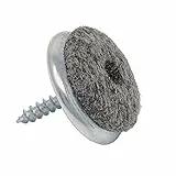 100 Stück ø 35 mm SBS Filzgleiter mit Schraube Eisen vernickelt Möbel-Gleiter