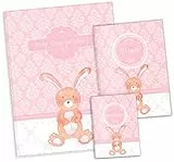 OLGS GeschenkSet'Meine Kindergartenzeit' wunderschöne Geschenkidee zur Geburt personalisierbar (Sammelmappe + U-Heft Hülle + Impfpasshülle) (Set, Rosa Little Lady)