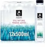 AQUA CARPATICA 500ml x 12 Still Water Premium Natürliches Mineralwasser, Mit Natürlichen Elektrolyten, 100% Recycelbar, BPA Frei, Perfekt für die Zubereitung von Babynahrung