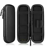 FINTIE Federmäppchen für Erwachsene, Eva-Hartschale Stoß- & wasserdicht 8 Stifte + Zubehör, Organizer-Etui mit Fächern für Büro, Schule, Uni & Reise, Schwarz