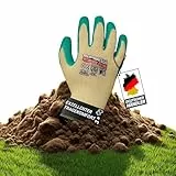 Trevendo Arbeitshandschuhe - Super Tech Draco - solide Arbeits- und Gartenhandschuhe mit Latexbeschichtung, Größe 9, 3 Paar