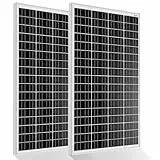 ECO-WORTHY 340W 12 Volt Monokristallines Solarmodul, 2 Stücke 170W Solarpanel Ideal zum Aufladen von 12V Batterien, für Wohnmobil Garten Camper Boot und Dach des Hauses