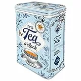 Nostalgic-Art Retro Teedose, 1,3 l, Classic Tea – Geschenk-Idee für Tee-Liebhaber, Vintage Design, Kaffee-Deko, Vintage Design, Kaffee-Deko