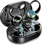 Bluetooth Kopfhörer Sport, Kopfhörer Kabellos Bluetooth 5.4 mit ENC Noise Cancelling und 4 HD Mics, 50 Std Kabellose Ohrhörer, In Ear Kopfhörer mit Hi-Fi Stereo, IP7 Wasserdicht, USB-C/LED-Anzeige