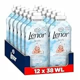Lenor Weichspüler 12x38 Waschladungen, Sensitiv, unschlagbare Weichheit Von Lenor Für Empfindliche Haut, Hypoallergen