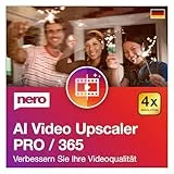 Nero AI Video Upscaler Pro 365 | Videoqualität verbessern | KI Video Enhancer | 4× Super Resolution bis 4K | Rauschunterdrückung & Anti-Blur | neue KI-Modelle | Frame-Interpolation | 1 PC | Win 11/10