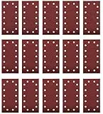 Original Einhell 15-tlg. Schleifpapier Set (Schwingschleifer-Zubehör, 15x Schleifpapier, 115 x 230 mm, Körnung je 5x 40, 80, 120, Kletthaftung)