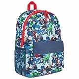 Marvel Spiderman Rucksack Kinder mit Designs von The Avengers Iron Man und Mehr Kinderrucksack Einschulung Geschenk (Blau)
