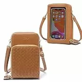 CLUCI Kleine Crossbody-Tasche für Damen, Leder, Handy, Schulter-Geldbörse, modische Reise-Designer-Geldbörse