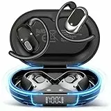 Open Ear Kopfhörer Bluetooth 5.4, 2026 Bluetooth Kopfhörer mit 14,2 mm Treiber, 36Std Ohrhörer Tiefem Bass mit 4 ENC Mic, IPX7 Wasserdicht Over-Ear Sportkopfhörer mit Ohrhaken für Laufen/Reiten/Büro