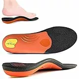 Orthopädische Einlegesohlen für Mittelfußknochen in voller Länge,mit Stoßdämpfung,Einlage für Plattfüße,Plantarfasziitis,lindert Fußkrankheit für Männer und Frauen(Größe:EU48–49,31cm,Schwarz)