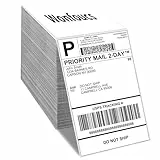 Wonfoucs 4‘’×6‘’ DHL Thermodirekt Etiketten (1000 Stück) Thermo-Etikettendrucker Thermopapier Versandetiketten Kompatibel mit MUNBYN, Phomemo, Rollo, IDPRT, POLONO Mobile Thermo-Etiketten-Drucker