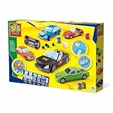 SES Creative Gießen und Anmalen - Autos Gips-& Mal-Set, Multi, Mittel