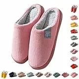 Hausschuhe Damen Herren Winter Waschbar Orthopädische Pantoffeln Bequeme Breite Füße Hallenschuhe Slip on Filzpantoffeln Rutschfeste Slippers Warmem Plüschfutter kuschel hausschuhe damen Mintgrün 35